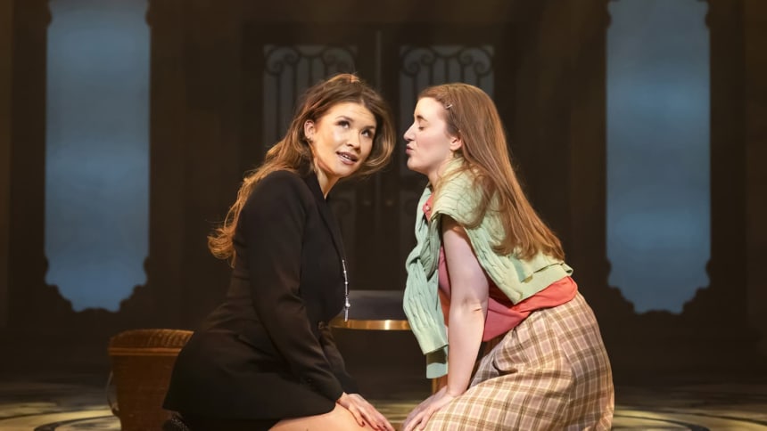 L-R Nic Myers as Kathryn and Lucy Carter as Cecile in Cruel Intentions UK and Ireland tour 2025, credit Pamela Raith Photography