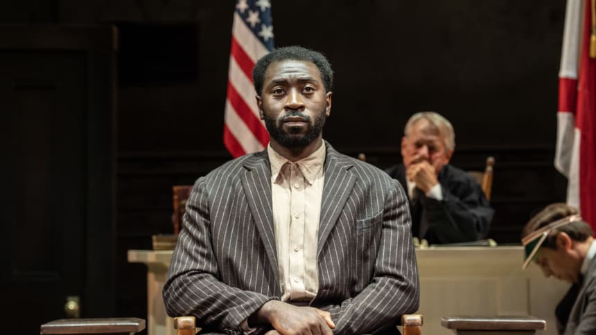 Aaron Shosanya (Tom Robinson) in To Kill A Mockingbird. Photo by Johan Persson (2)
