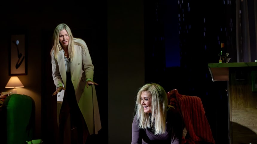7. Single White Female L-R Lisa Faulkner (Allie) and Kym Marsh (Hedy) Credit: Chris Bishop