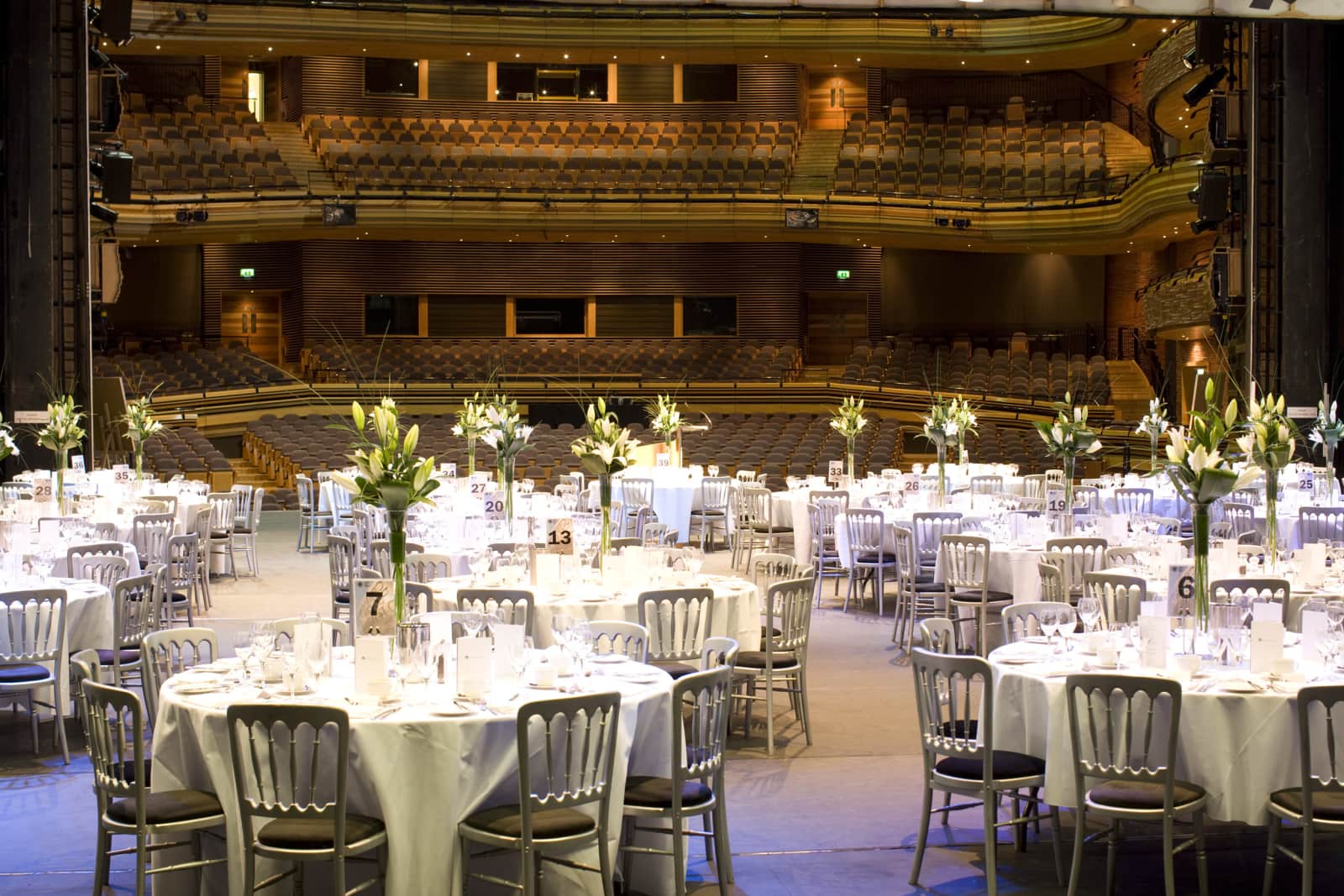 An An AGM dinner on the stage An An AGM dinner on the stage