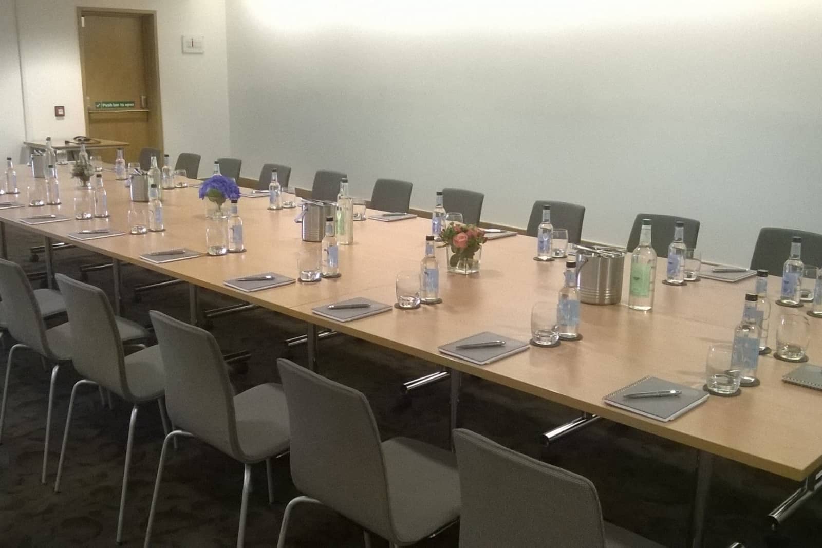 Boardroom style layout Boardroom style layout