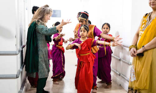 Local Tamil dancing group