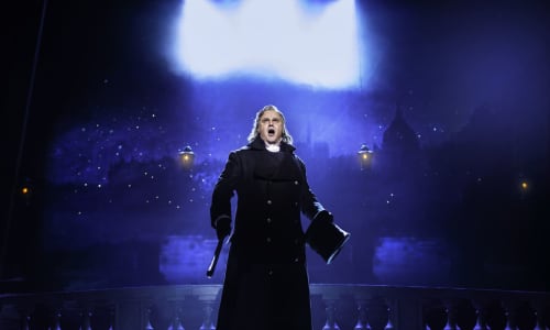 Nic Greenshield as Javert in Les Misérables