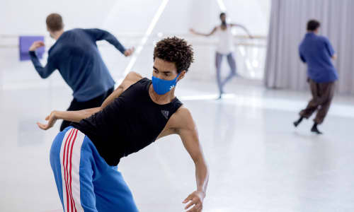 Rambert dancers in rehearsal