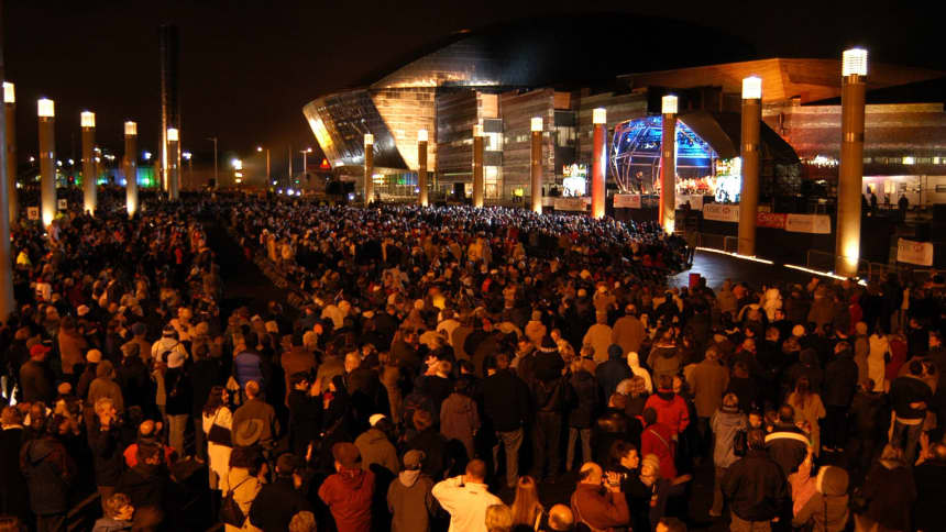 Y noson agoriadol ym Mhlas Roald Dahl/ Opening night in Roald Dahl Plas