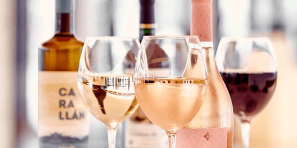 A selection of wines available at Ffwrnais.