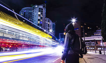 Night photography with a long exposure by Dee Bryan