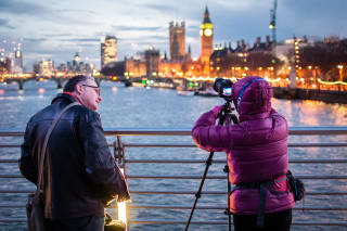 Hungerford Bridge and Golden Jubilee Bridges