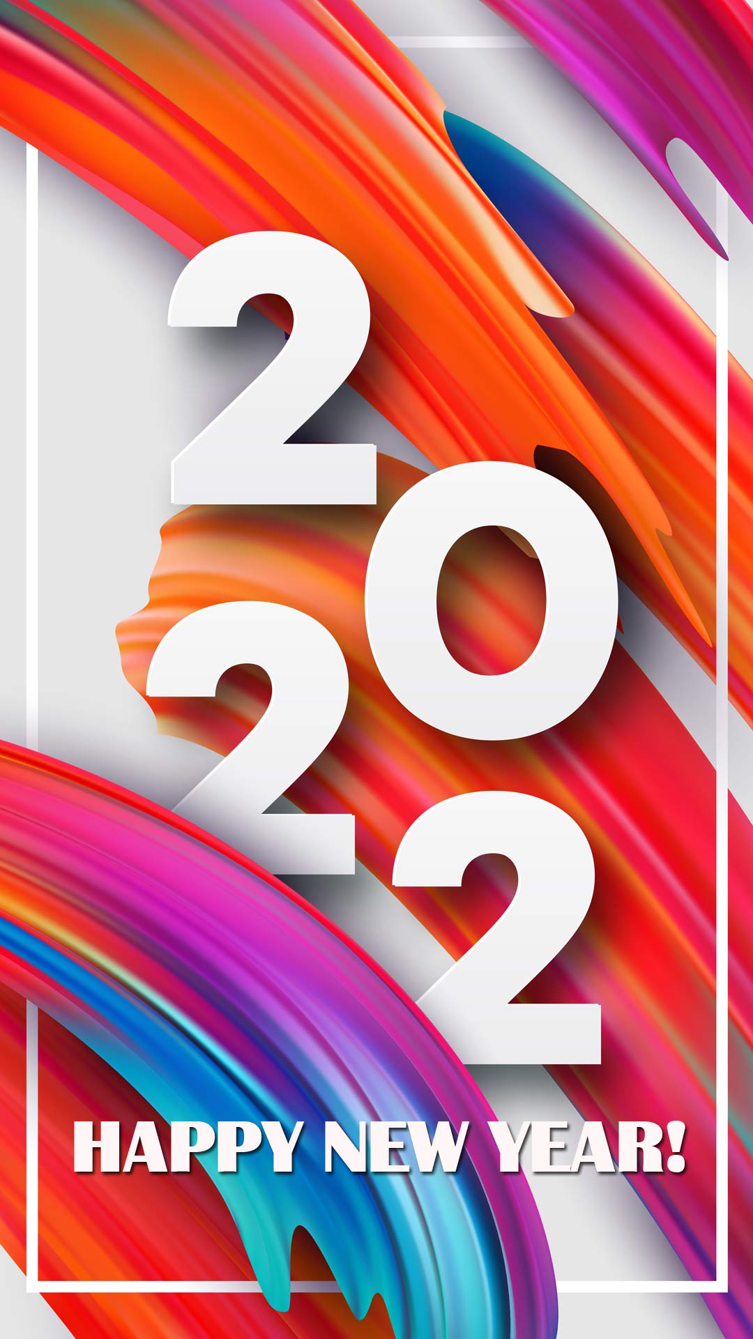 2022 New Year Colorful IPhone Wallpaper