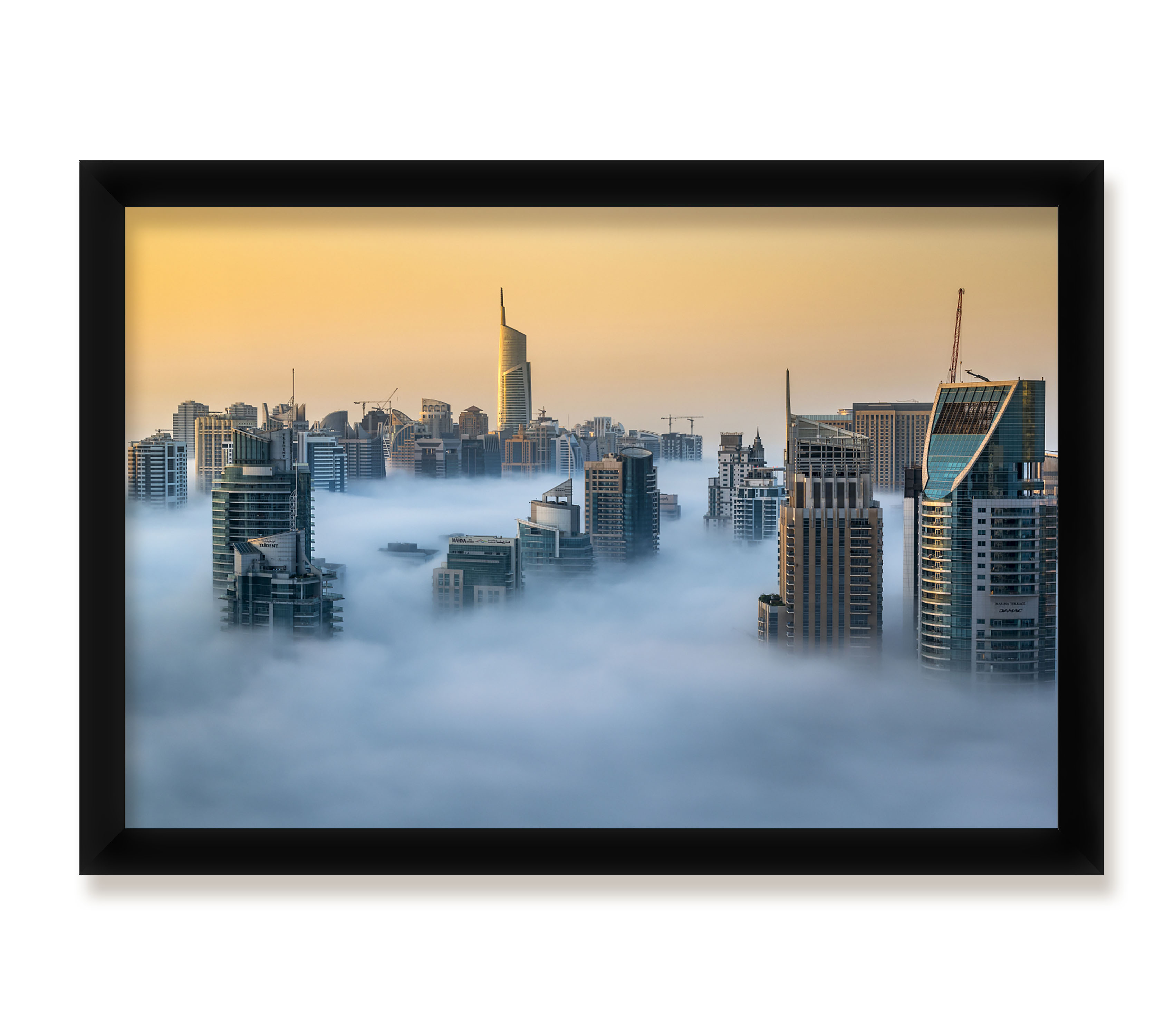 4 Framed Cityscape Posters Office Decor Collection eBay