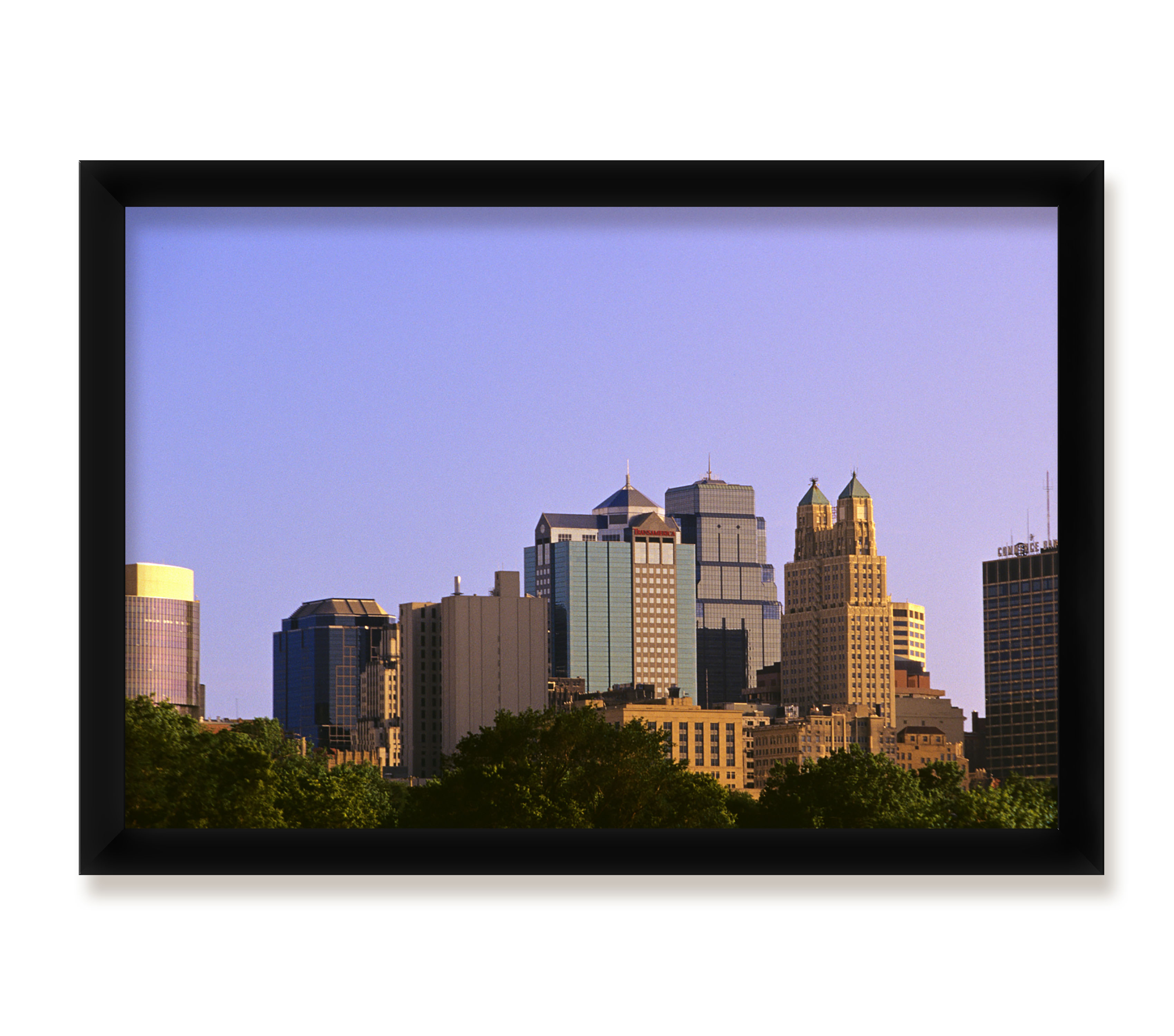 4 Framed Cityscape Posters Office Decor Collection eBay