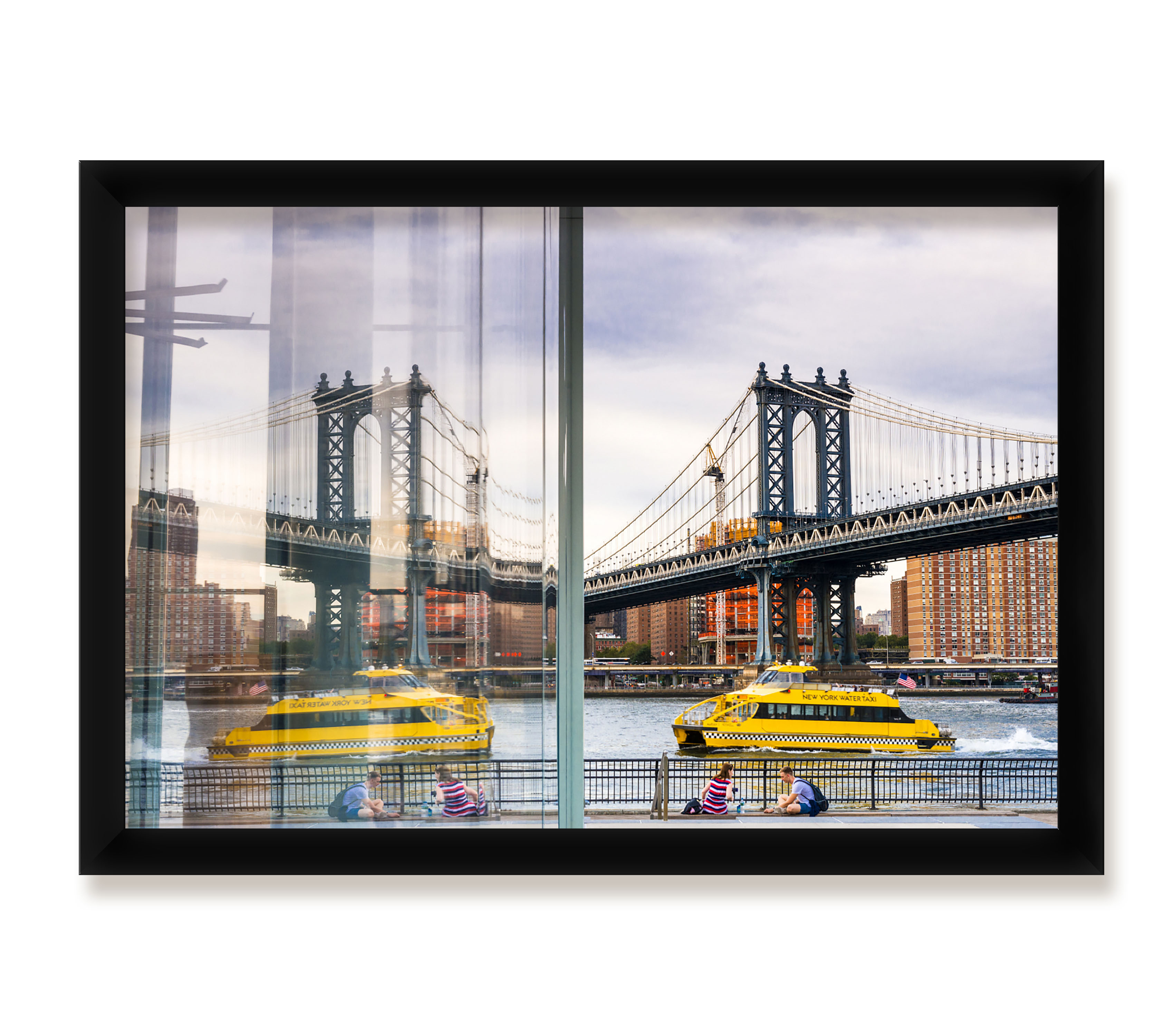 4 Framed Cityscape Posters Office Decor Collection eBay