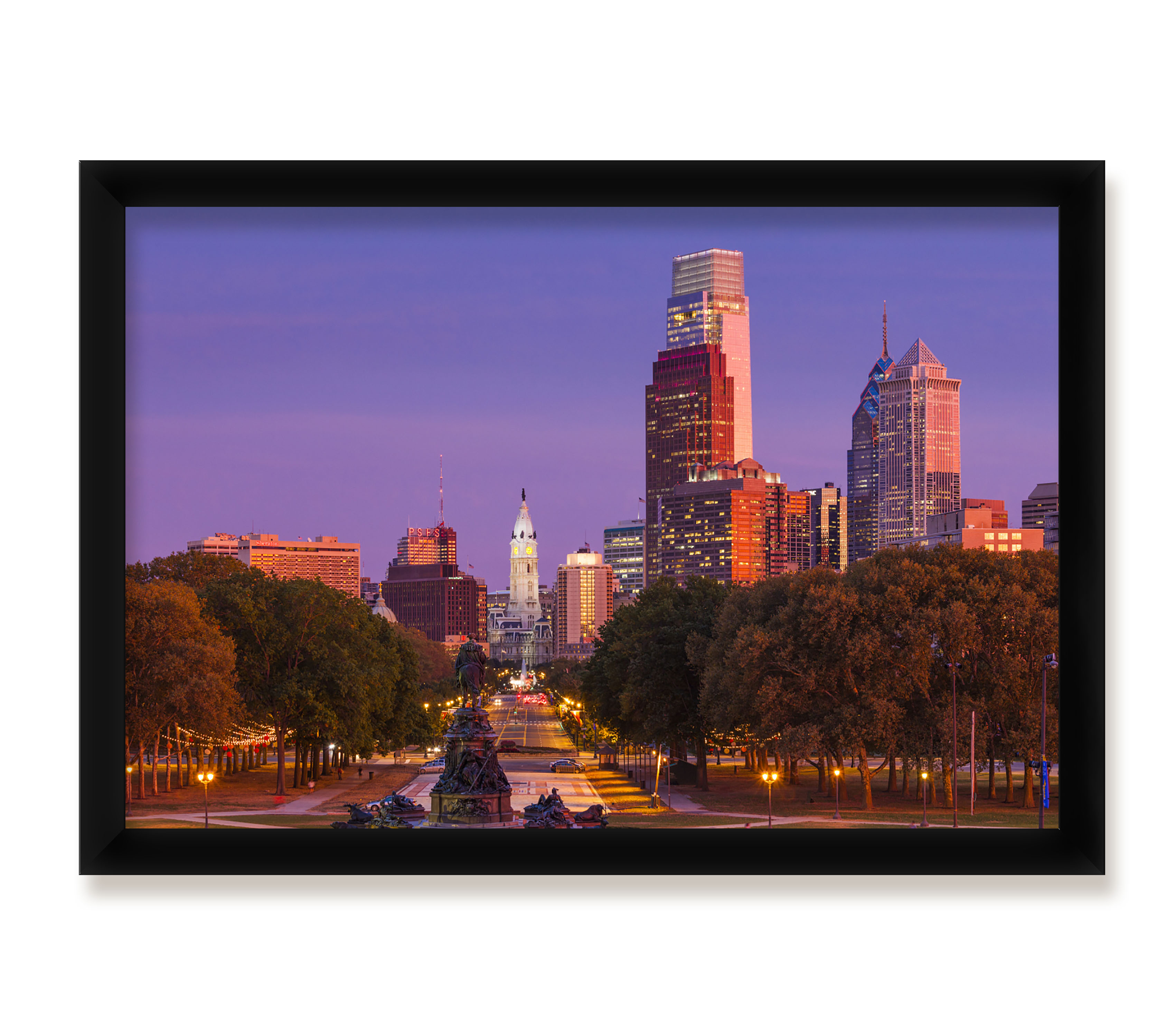 4 Framed Cityscape Posters Office Decor Collection eBay