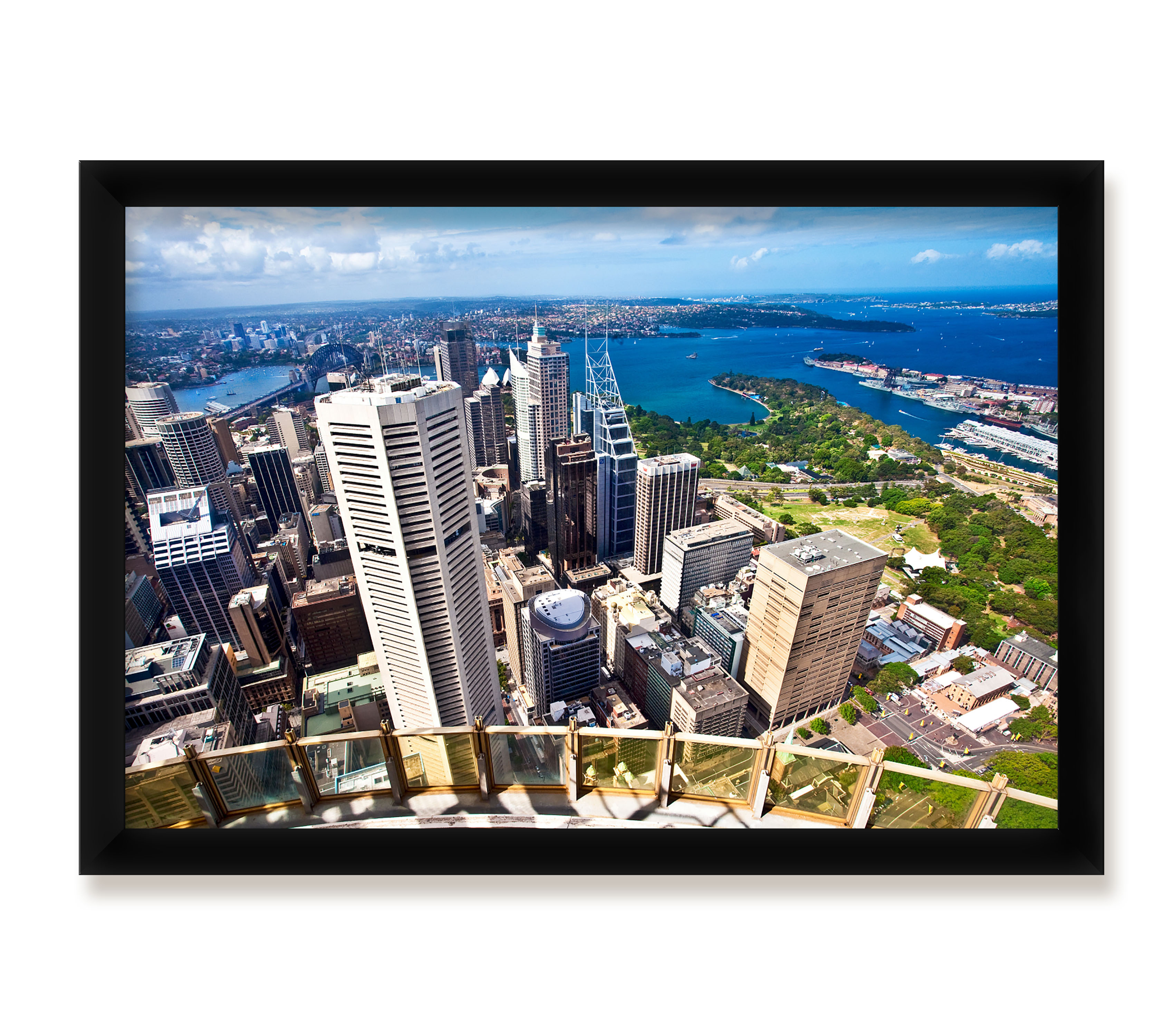 4 Framed Cityscape Posters Office Decor Collection eBay
