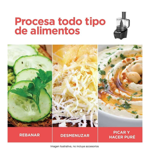 Procesador de alimentos Black & Decker FP4200B Mezcla, Pica