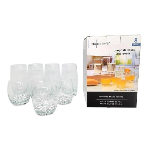 Set De Vasos De Cristal Elegantes Para Tus Bebidas Favoritas