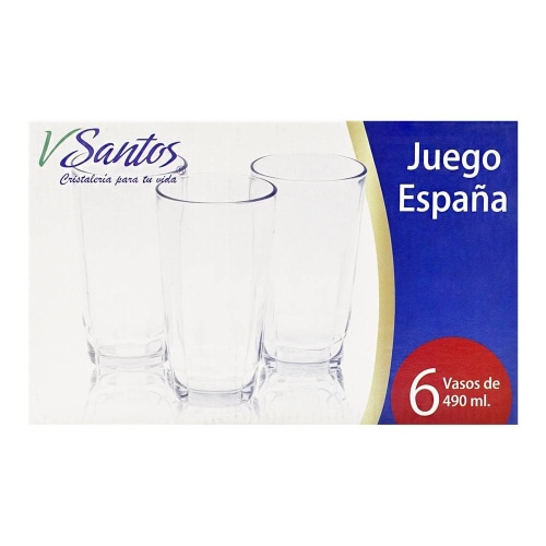 Juego de Vasos V Santos España de 490 ml 8 Piezas