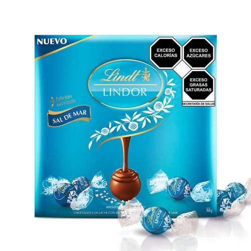 Chocolate Con Leche Lindt Lindor Con Relleno Suave Sal De Mar 168 G Bodega Aurrera Despensa A 8599