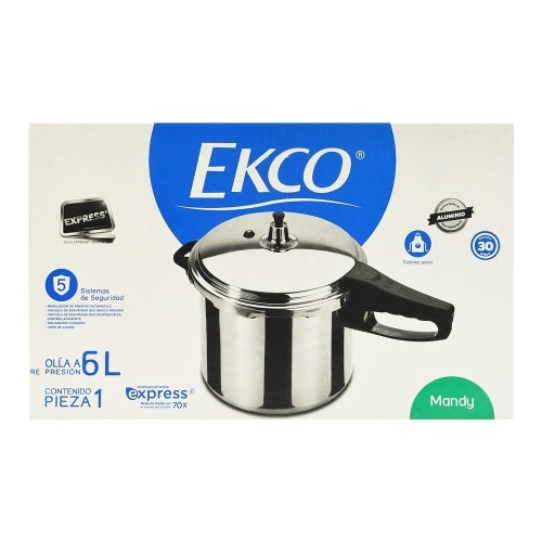 Olla de Presión Express 6 L Ekco Aluminio Ekco 6 Litros