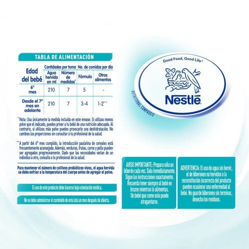 Fórmula de continuación Nestlé Nan optimal pro 2 con hierro y probióticos  1.5 kg