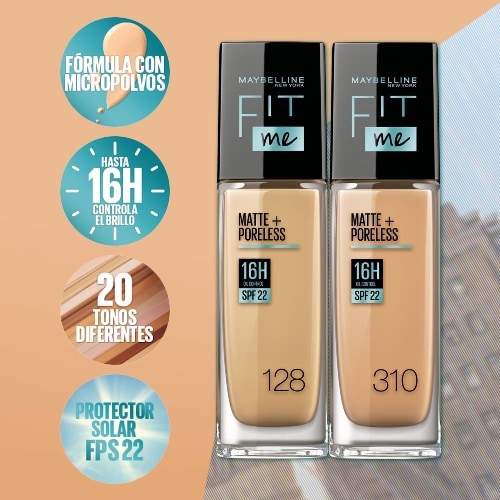 Base De Maquillaje Maybelline Ny Fit Me Matte Y Sin Poros Classic Beige