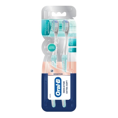 Cepillo dental Oral-B Sensitive indicator extra soft 2 pzas