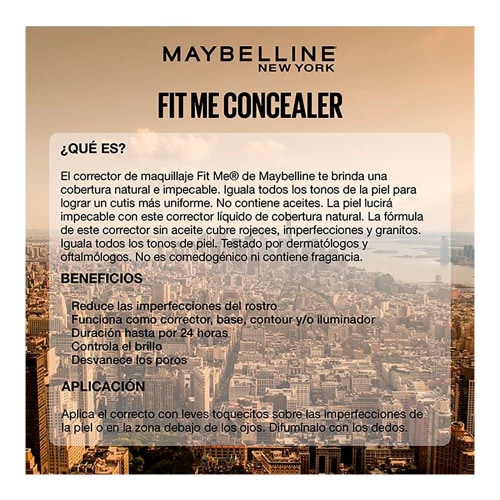 MAYBELLINE NEW YORK CORRECTOR OJERAS FIT ME