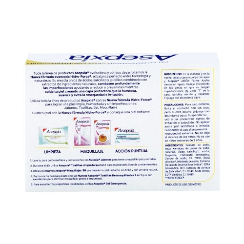 Jabón Asepxia Azufre 100 G