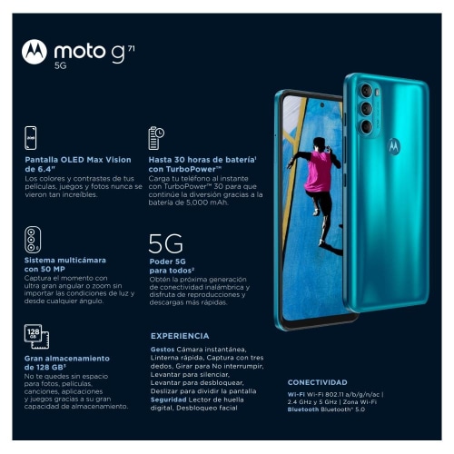 Celular Motorola Desbloqueado Moto G71 128 GB Verde