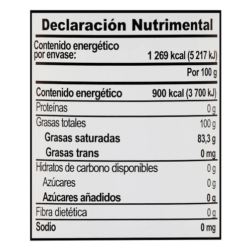 Aceite comestible Great Value puro de coco en aerosol 141 g