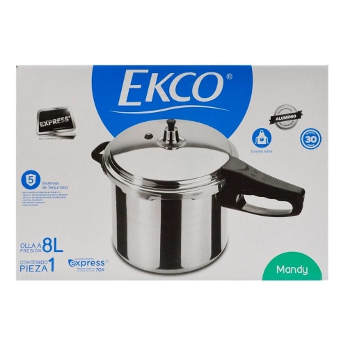 Ekco Mandy Olla Express 8 litros de Aluminio : : Hogar y Cocina