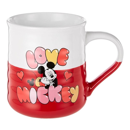 Taza Disney Cerámica Doble Color Diseño Mickey Love