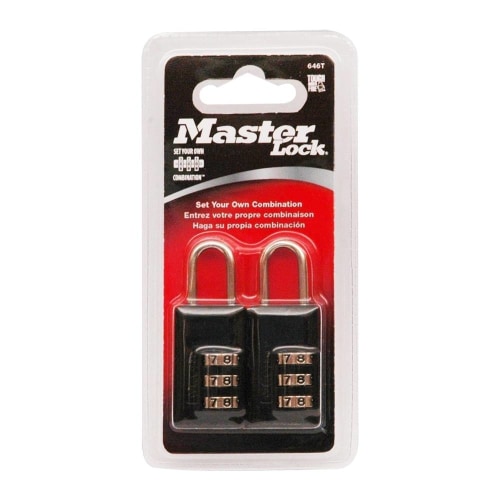 Candado Master Lock de Combinación 17 mm 2 Piezas