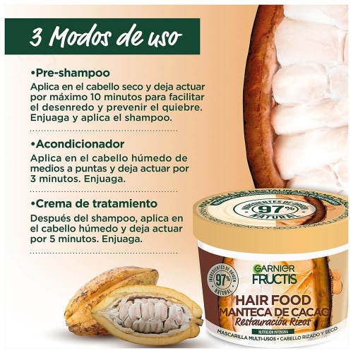 Garnier - La nueva Mascarilla Hair Food de Manteca de Cacao de