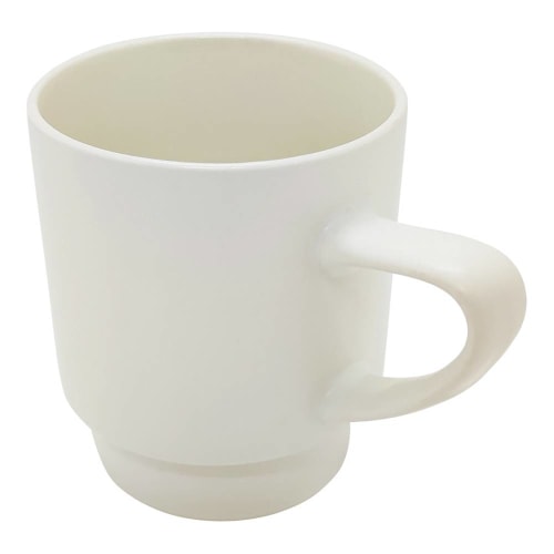 Taza cerámica de 350 ml blanca