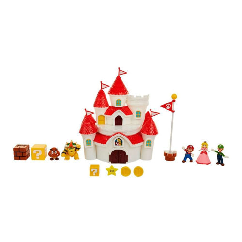 Set de Juego Mario Bros Castillo Deluxe Mushroom con Figuras