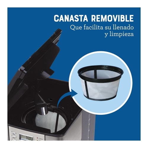 Cafetera Oster de Acero Inoxidable Programable de 12 tazas