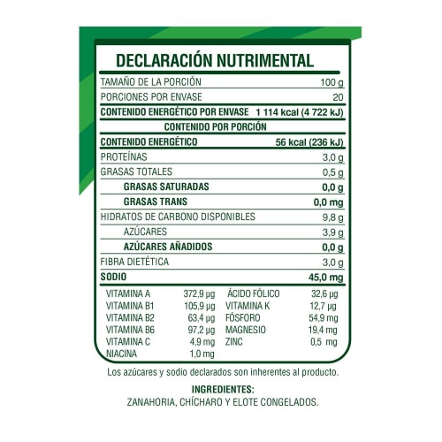 Guarnición de verduras La Huerta congeladas 2 Kg