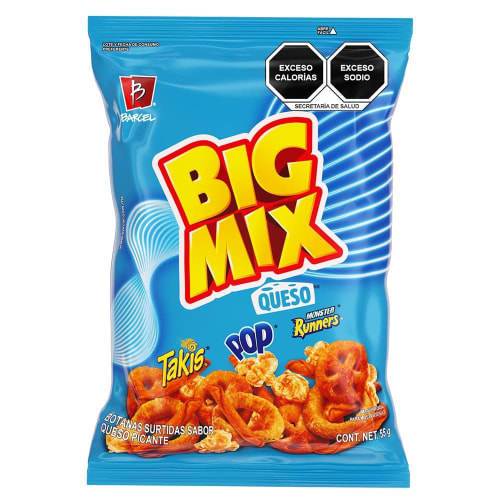 Botana Barcel Big Mix Sabor Queso Picante 55 G Bodega Aurrera Despensa A Tu Casa 