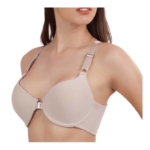 Brasier Bras Jade Broche al Frente Camello Talla 40C