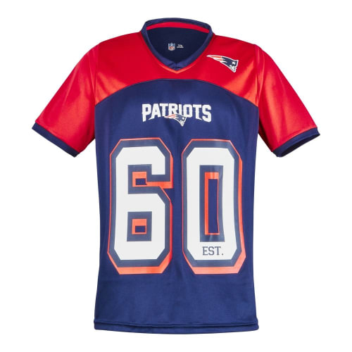 Playera NFL Talla M Deportiva New England Patriots Azul Marino