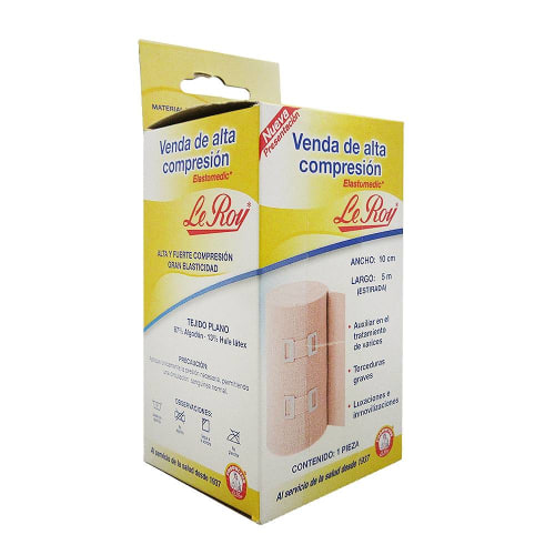 VENDA ELASTOMEDIC DE ALTA COMPRESION LE ROY 10 CM