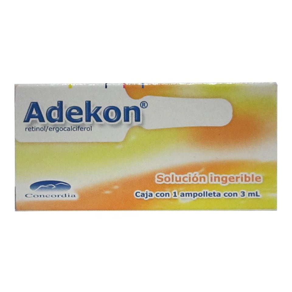 Adekon solución 1 ampolleta con 3 ml
