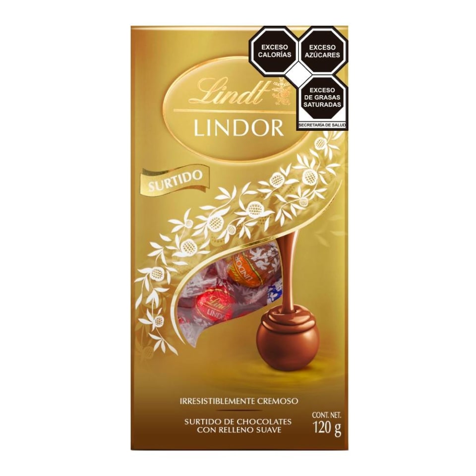 Chocolates Lindt Lindor Surtidos Con Relleno Suave 120 G Walmart 5111