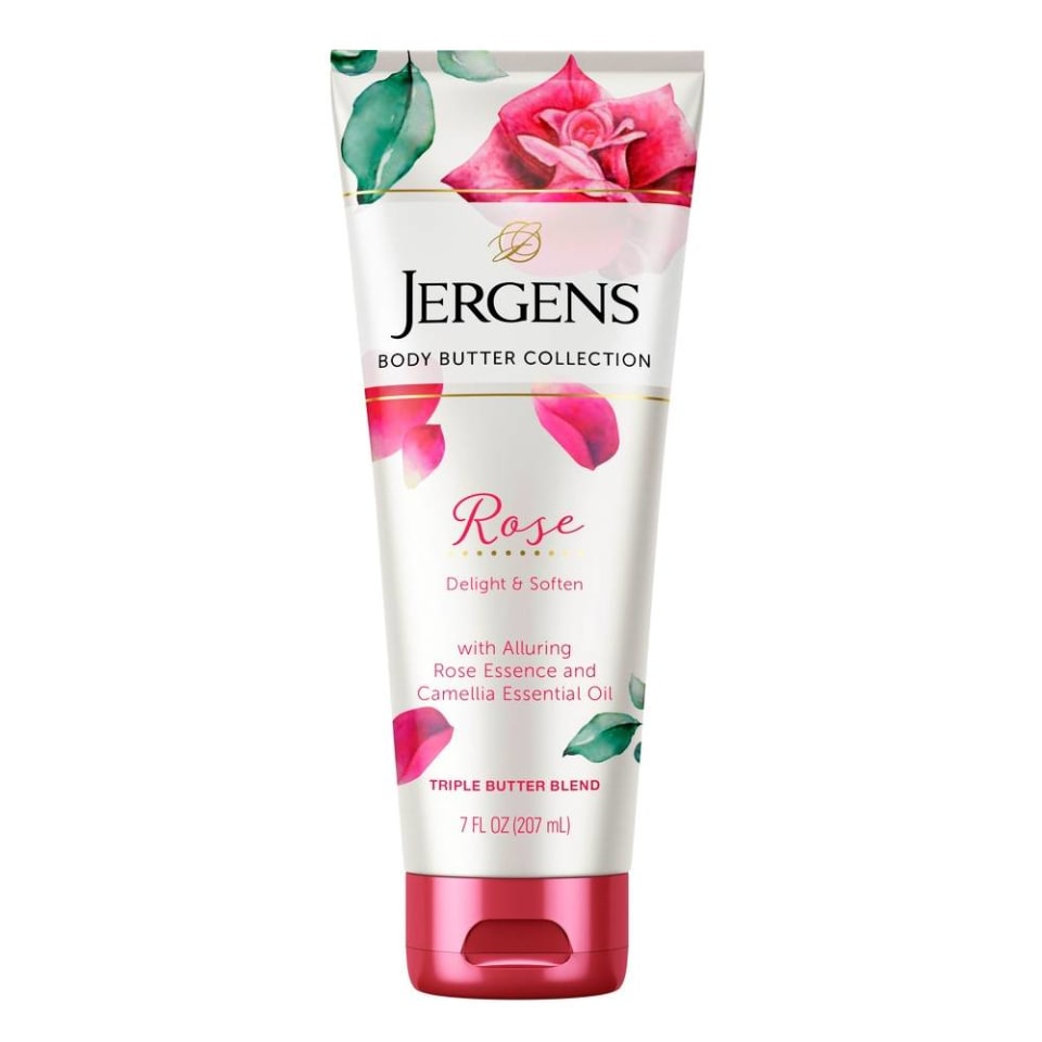 Crema corporal Jergens esencia de rosas y aceite de camelia 207 ml | Walmart