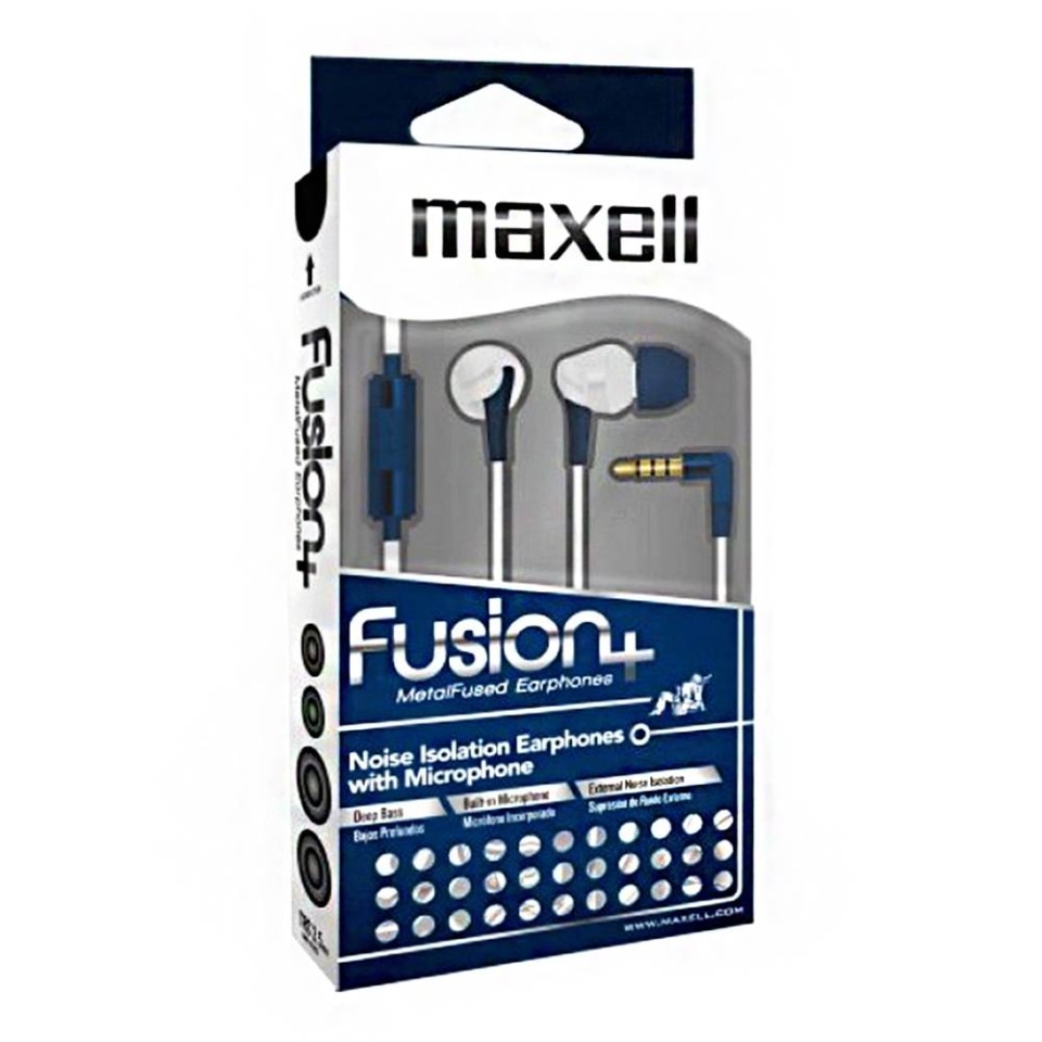 Audífonos In Ear Maxell Fusion Damask Azul | viphalivekoltukyikama.com