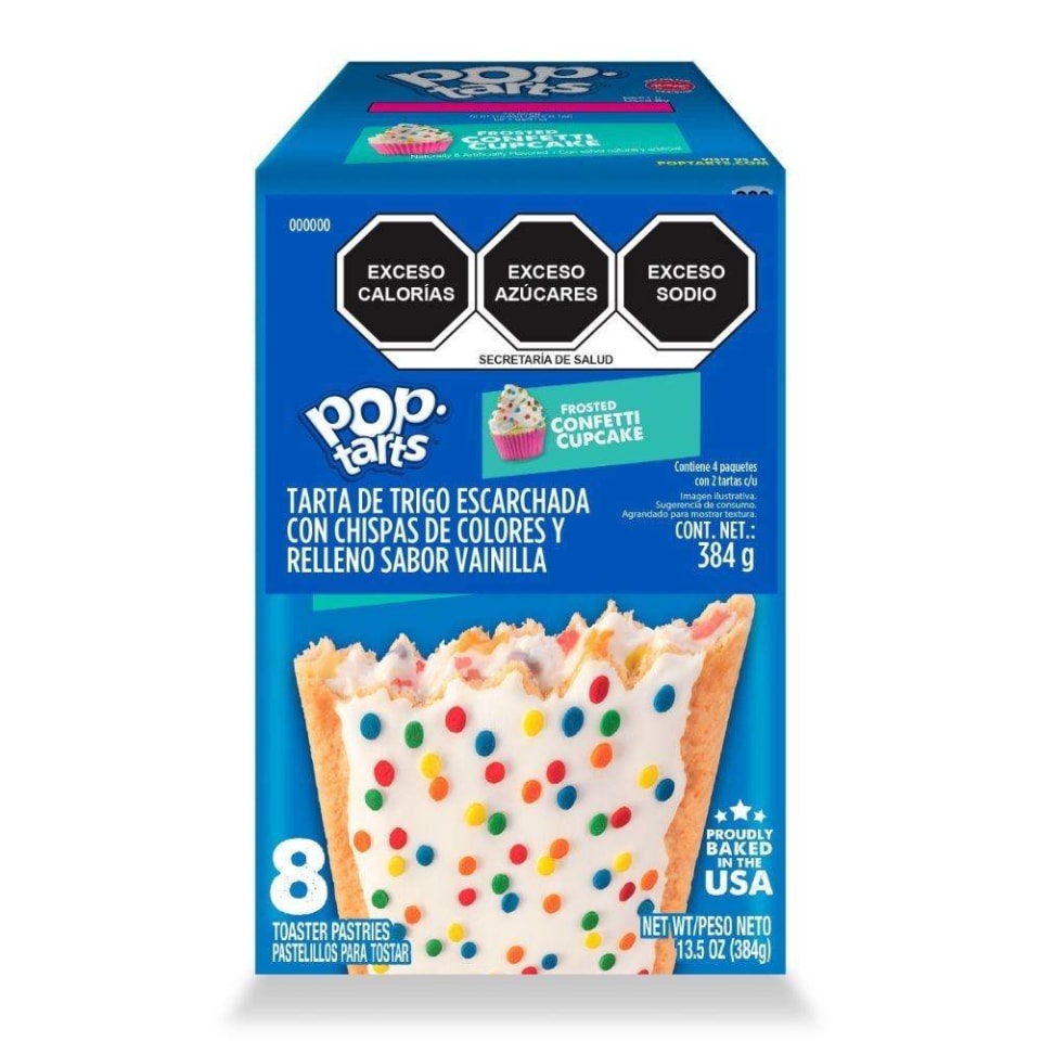 Tarta Pop Tarts Frosted Confetti Cupcake Sabor Vainilla 384 G Walmart