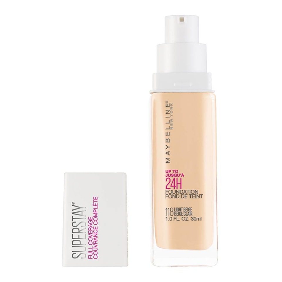 Base de maquillaje Maybelline Super Stay full coverage 118 light beige 30 ml | Walmart Base de maquillaje Maybelline Super Stay full coverage 118 light beige 30 ml | Walmart