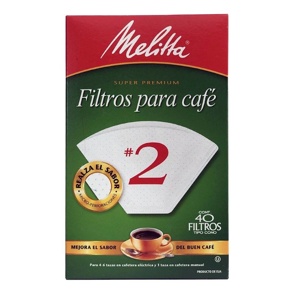 Filtros Para Café Melitta Super Premium 2 40 Piezas Walmart 6993