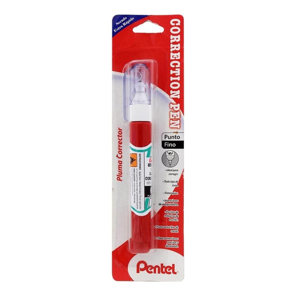 Corrector Tipo Pluma Pentel Punto Fino | Walmart